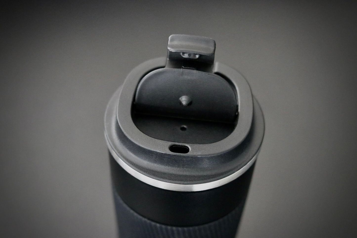 Thermobecher für Katzenliebhaber – 500ml Edelstahl, Schwarz