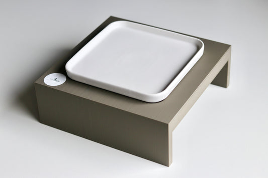 Eckige Napferhöhung (Gerade): Komfort auf Teller-Niveau für deine Katze