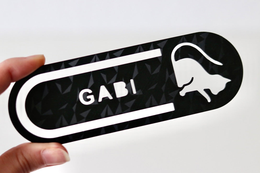 Personalizable 3D printed bookmark