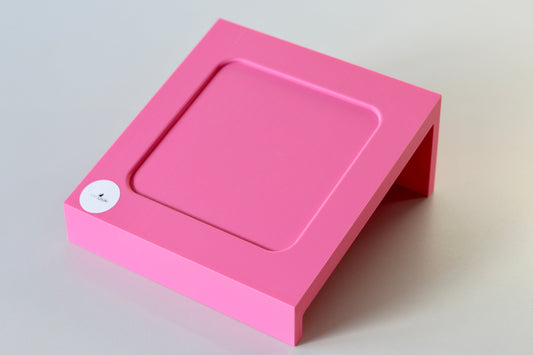 Ergonomische Napferhöhung Pop of Color - Genuss mit Neigung (Geneigt): Eckiges Design